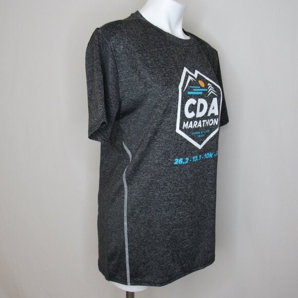 Coeur D'Alene CDA Idaho Marathon Black Sport Tee Adult Men's M Medium - Picture 5 of 10